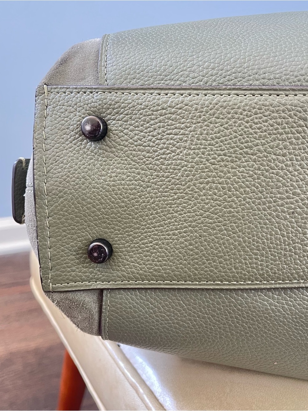 Coach Dalton 31 / Leather + Suede Handbag - image 4